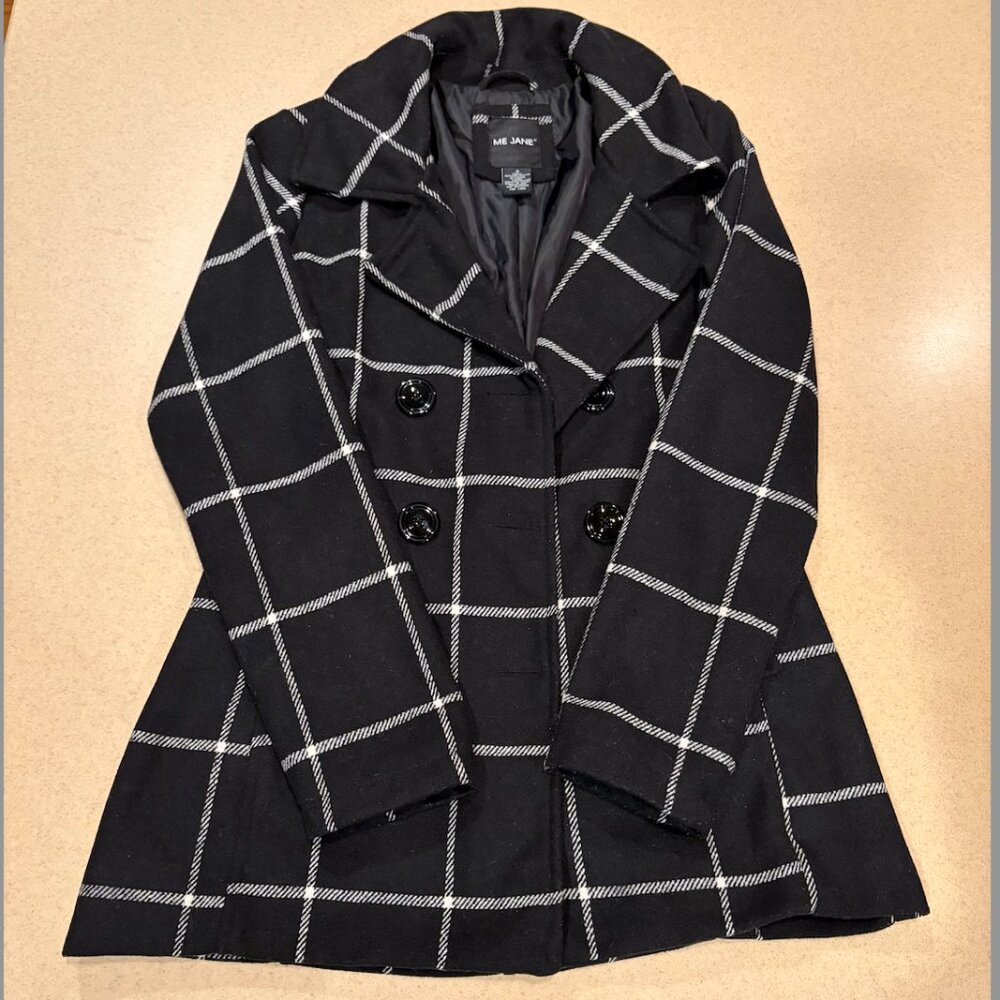 Me Jane black and white peacoat